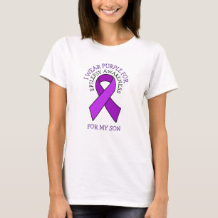 I Wear Purple for my Son Epilepsy Awareness T-Shirt