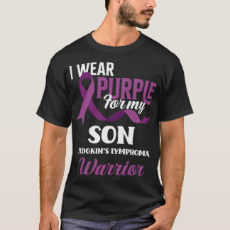 I Wear Purple For My Son Hodgkin Lymphoma T-Shirt