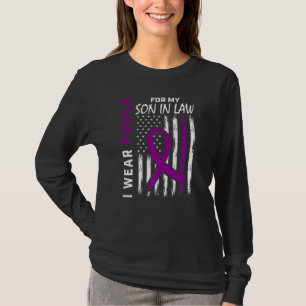I Wear Purple For My Son In Law Epilepsy Awareness T-Shirt