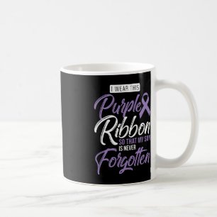 I Wear Purple For My Son International Awareness O Coffee Mug