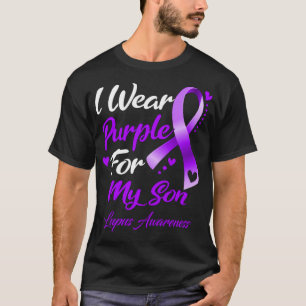 I Wear Purple For My Son Lupus Awareness T-Shirt