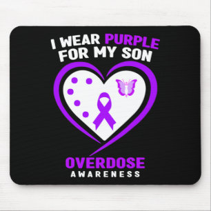 I Wear Purple For My Son Overdose Awareness 5 Mouse Mat