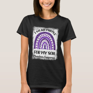 I Wear Purple For My Son Overdose Awareness Retro T-Shirt