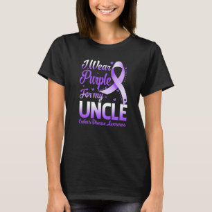 I Wear Purple For My Uncle Crohn's Disease Awarene T-Shirt