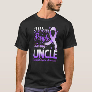I Wear Purple For My Uncle Crohn's Disease Awarene T-Shirt
