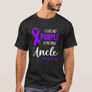 I Wear Purple For My Uncle for Lupus Awareness T-Shirt