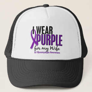 I Wear Purple For My Wife 10 Fibromyalgia Trucker Hat