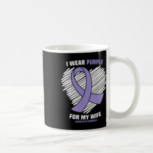 I Wear Purple For My Wife Fibromyalgia Awareness 2 Coffee Mug