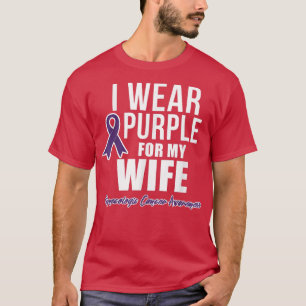 I Wear Purple for My Wife Gynaecologic Cancer  T-Shirt