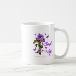 I wear Purple for my Wife Pancreatic Cancer Awaren Coffee Mug