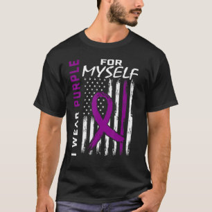 I Wear Purple For Myself Epilepsy Awareness Americ T-Shirt