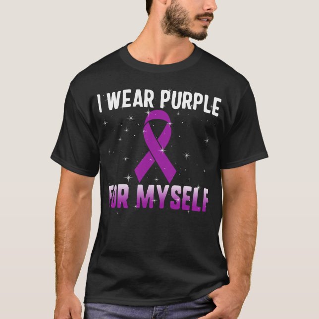 I Wear Purple For Myself, Lupus Awareness Shirt, T-Shirt (Front)