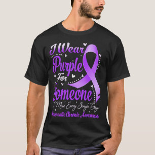 I Wear Purple For  PANCREATIC CHRONIC Awareness T-Shirt
