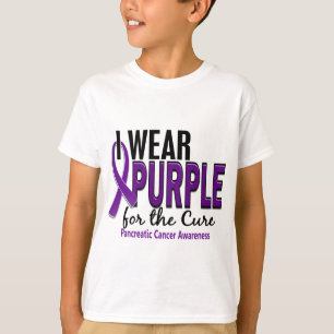 I Wear Purple For The Cure 10 Pancreatic Cancer T-Shirt