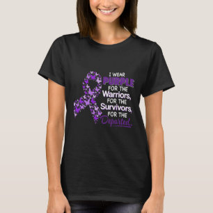 I Wear Purple For The Warriors Butterfly Overdose T-Shirt