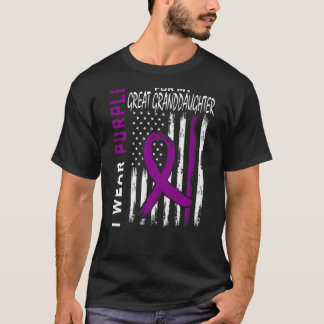 I Wear Purple Great Granddaughter Epilepsy Awarene T-Shirt