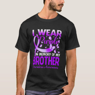 I Wear Purple In Memory For My Brother Overdose T-Shirt