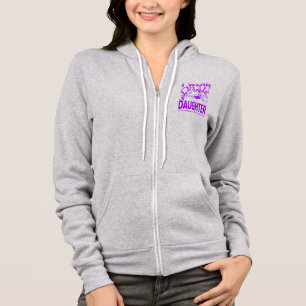 I Wear Purple In Memory For My Daughter Overdose Hoodie