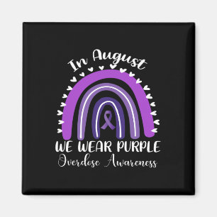I Wear Purple In Memory For Someone Overdose Aware Magnet