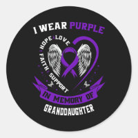 I Wear Purple In Memory Of Granddaughter Pancreati