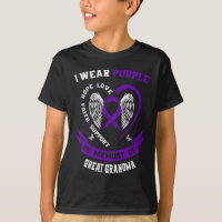 I Wear Purple In Memory of Great Grandma Epilepsy 
