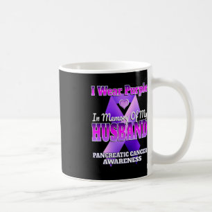 I Wear Purple In Memory Of My Husband Pancreatic C Coffee Mug