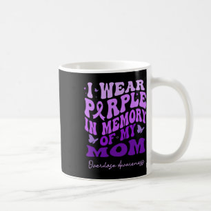 I Wear Purple In Memory Of My Mum Overdose Awarene Coffee Mug