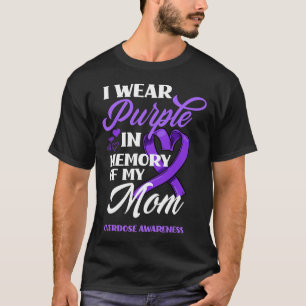 I Wear Purple In Memory Of My Mum Overdose Awarene T-Shirt