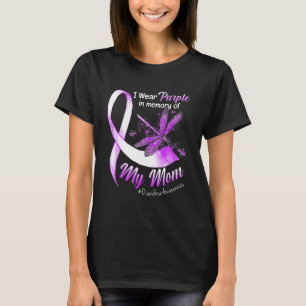 I Wear Purple In Memory Of My Mum Overdose Awarene T-Shirt