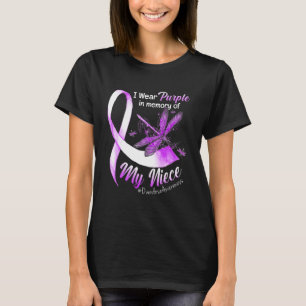 I Wear Purple In Memory Of My Niece Overdose Aware T-Shirt