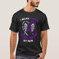 I Wear Purple In Memory of Papa Alzheimers Awarene