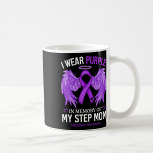I Wear Purple In Memory Of Step Mum Heimerheimer A Coffee Mug