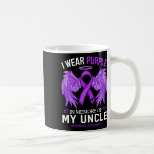 I Wear Purple In Memory Of Uncle Heimerheimer Awar Coffee Mug