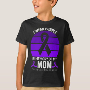 I Wear Purple Overdose Awareness Purple Ribbon Nep T-Shirt
