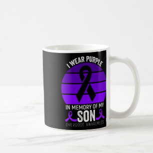 I Wear Purple Overdose Awareness Purple Ribbon Son Coffee Mug