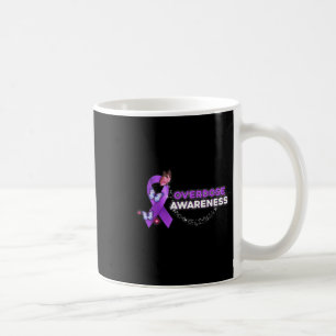 I Wear Purple Ribbon Suppor End Overdose Awareness Coffee Mug
