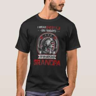 I Wear Red Every Friday For My Grandpa Support Our T-Shirt