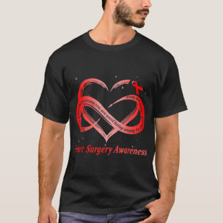 I Wear Red For Heart Surgery Awareness Warrior  T-Shirt