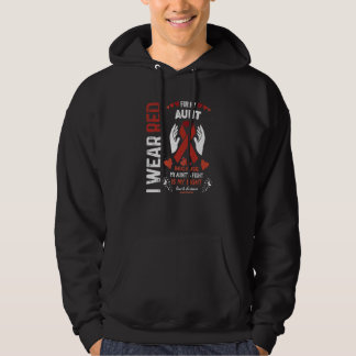 I Wear Red For My Aunt Fighter Heart Disease Aware Hoodie