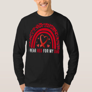 I Wear Red For My Dad Stroke Awareness Survivor Wa T-Shirt