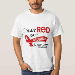 I Wear Red For My Daughter Heart Disease T-Shirt