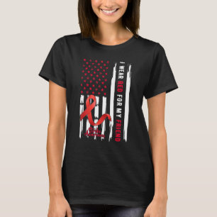 I Wear Red For My Friend Stroke Awareness Survivor T-Shirt