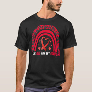 I Wear Red For My Grandma Stroke Awareness Survivo T-Shirt