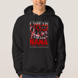 I Wear Red For My Nana Stroke Awareness Hoodie