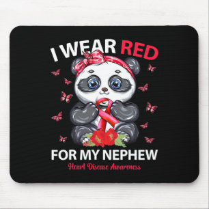 I Wear Red For My Nephew Heart Disease Awareness P Mouse Mat