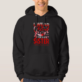 I Wear Red For My Sister Substance Abuse Awareness Hoodie