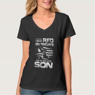 I Wear Red On Friday For My Son Support Our Troops T-Shirt