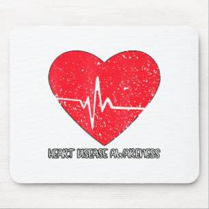 I Wear Red To Fight Heart Disease Awareness _1 Mouse Mat
