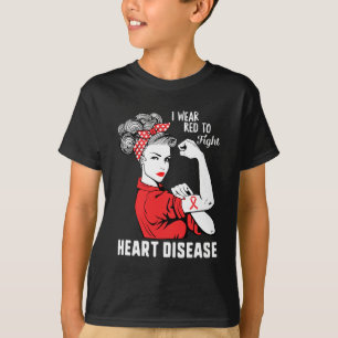 I Wear Red To Fight Heart Disease Awareness Chd Mo T-Shirt
