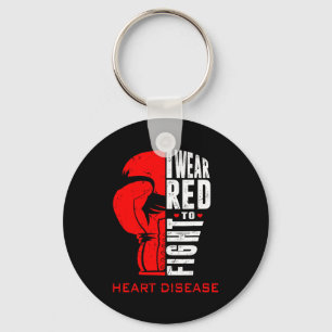 I Wear Red To Fight Heart Disease Awareness Day Bo Key Ring